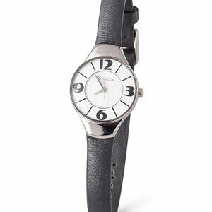 Silpada Gray Leather Watch T1922 | Retired Minimalist Timepiece